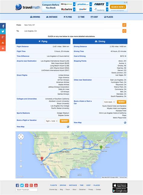 travelmath.com|travelmath driving distance.